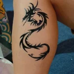 Tattoo rồng mini nghệ thuật tinh tế