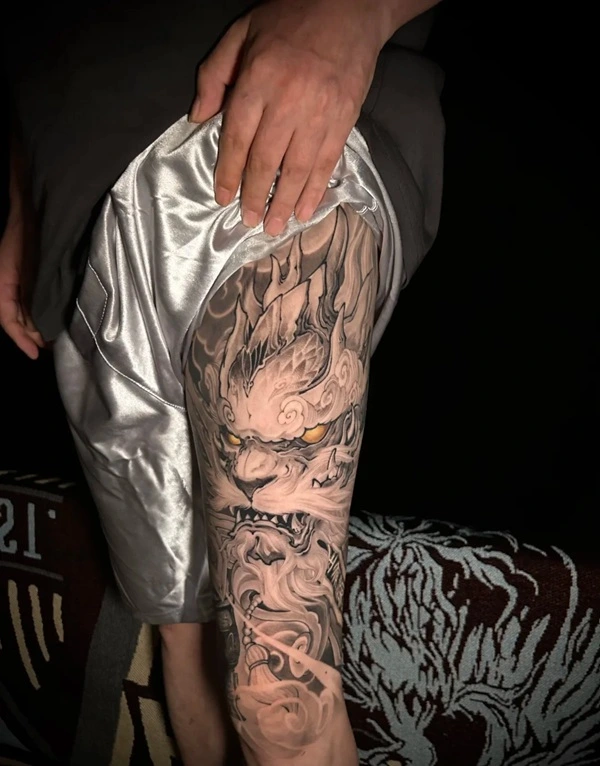 Tattoo thần thoại phong thủy 3D nổi bật