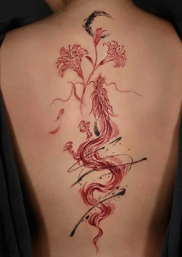 Tattoo thần thoại phong thủy dễ thương mini