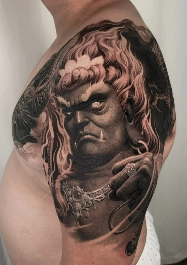 Tattoo thần thoại phong thủy mạnh mẽ