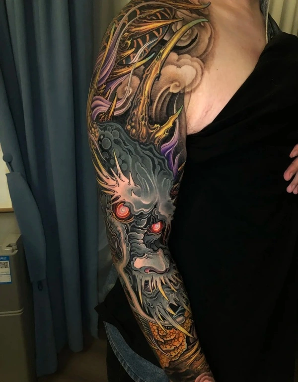 Tattoo thần thoại phong thủy tinh xảo