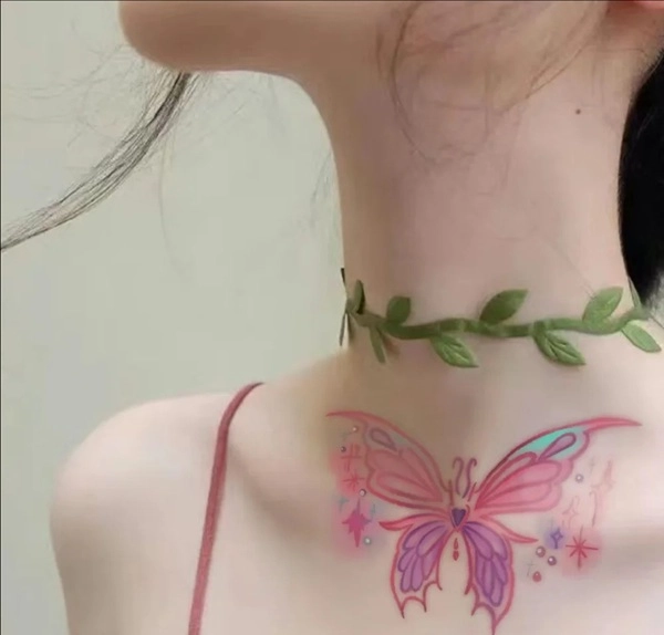 Tattoo thiên nhiên nữ phong cách cổ điển