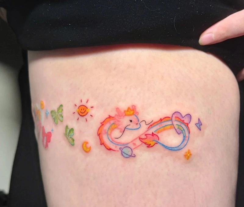 Tattoo tượng rồng mini đơn giản mà đẹp