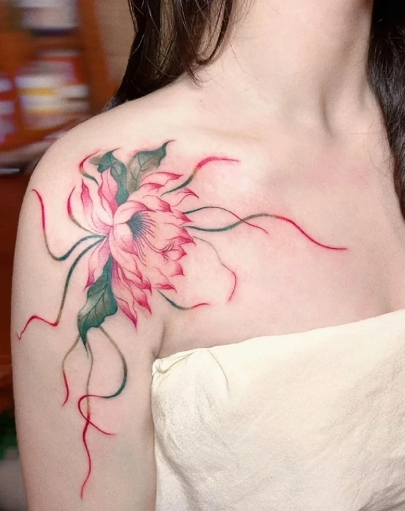 Tattoo vai phong thủy phong cách Hàn