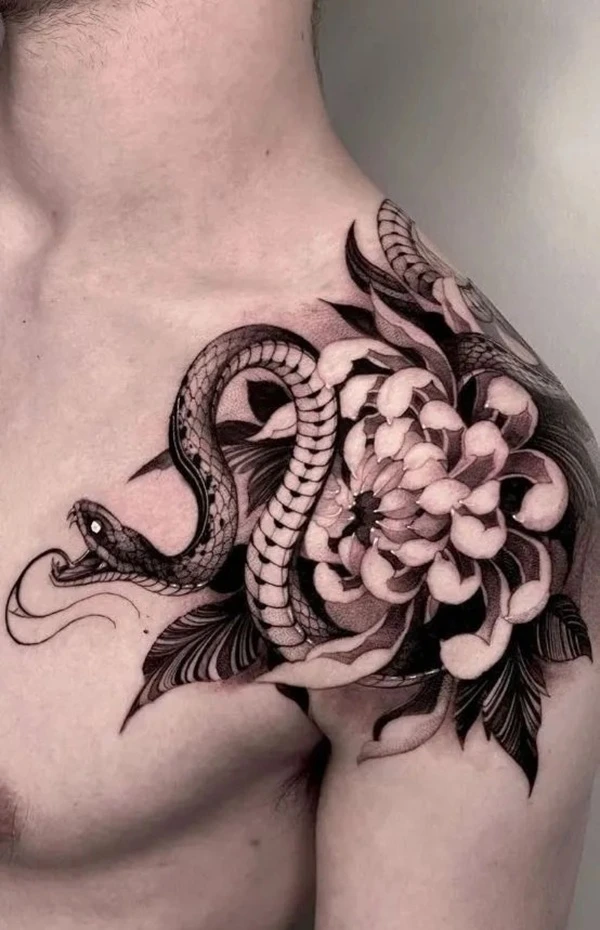 Tổng hợp hình xăm 3D phong thủy kín lưng, bắp tay