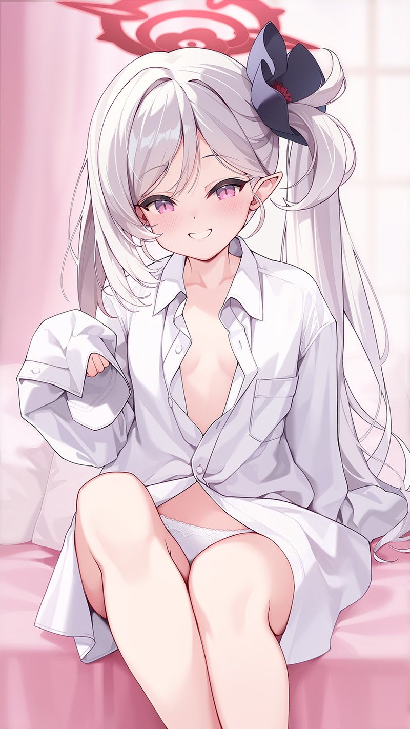 ảnh Mesugak áo sơ mi trắng dễ thuognư