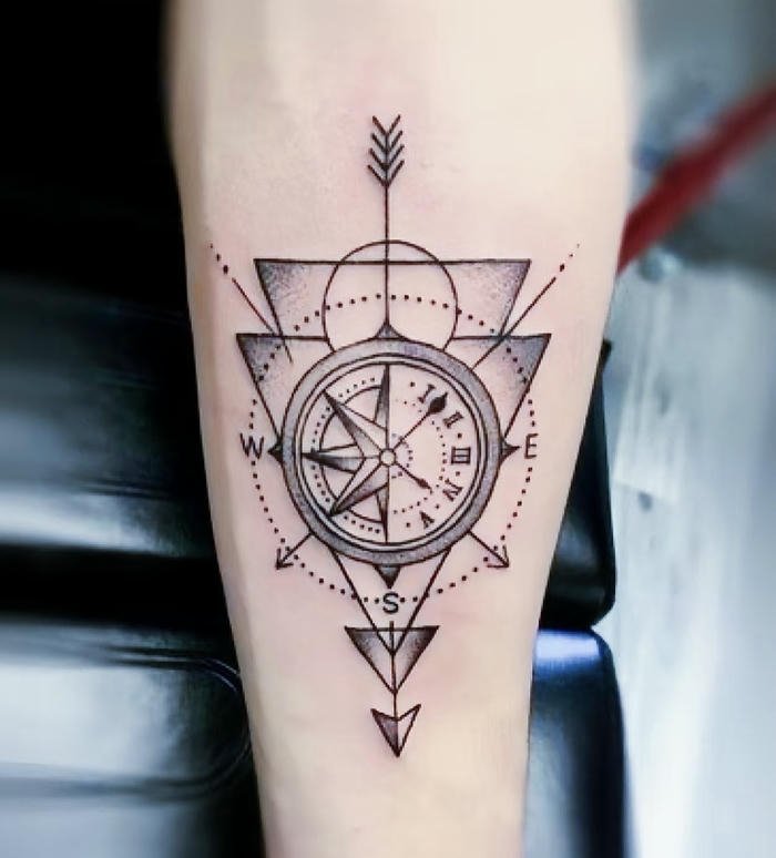 ảnh hình xăm đồng hồ nam nổi bật