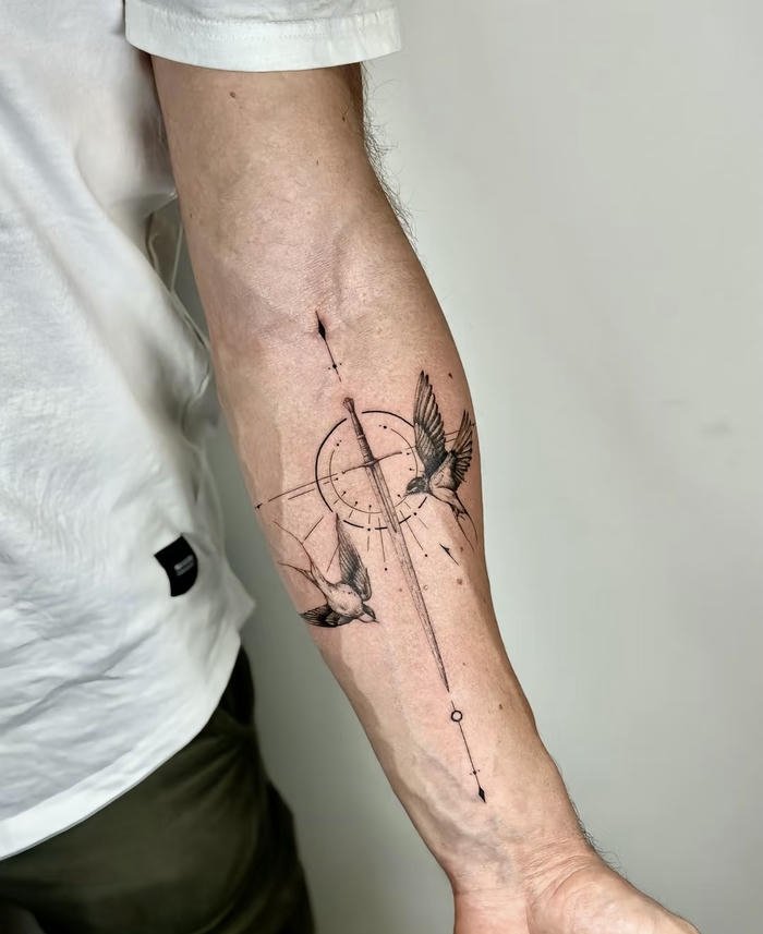 ảnh xăm kim loại nam nghệ thuật