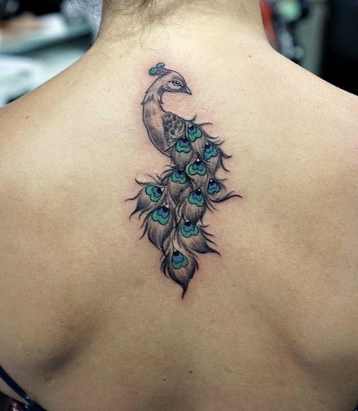 các hình xăm chim công mini các hình xăm chim công mini
