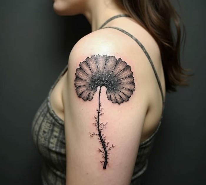 các hình xăm lá cây nghệ thuật độc đáo