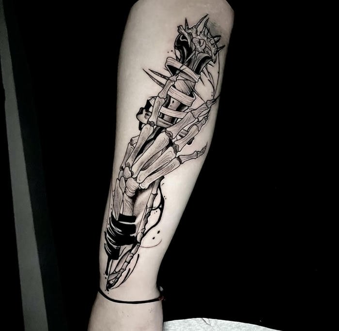 hình xăm chiến binh nam oai hùng