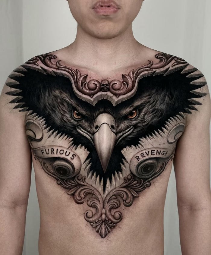 hình xăm đại bàng nam mang vẻ uy nghi hình xăm đại bàng nam mang vẻ uy nghi