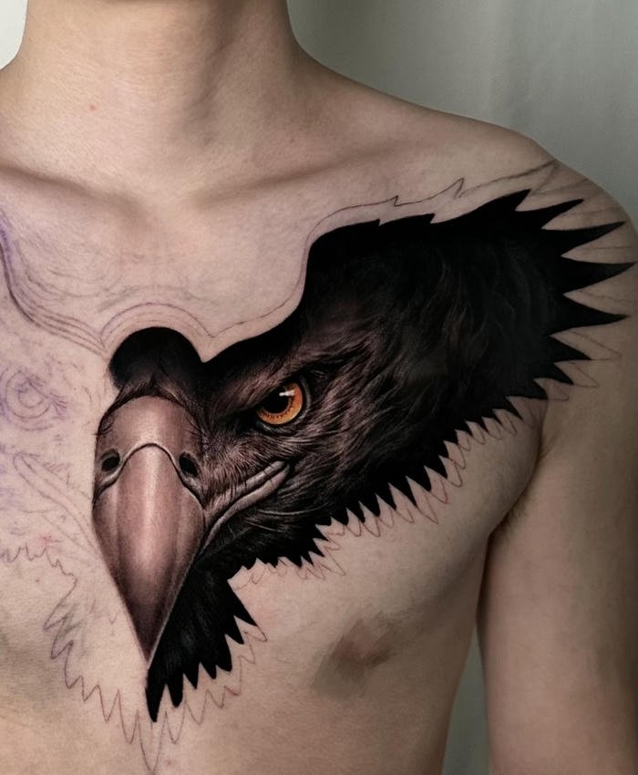 hình xăm đại bàng nam phong cách cổ điển hình xăm đại bàng nam phong cách cổ điển