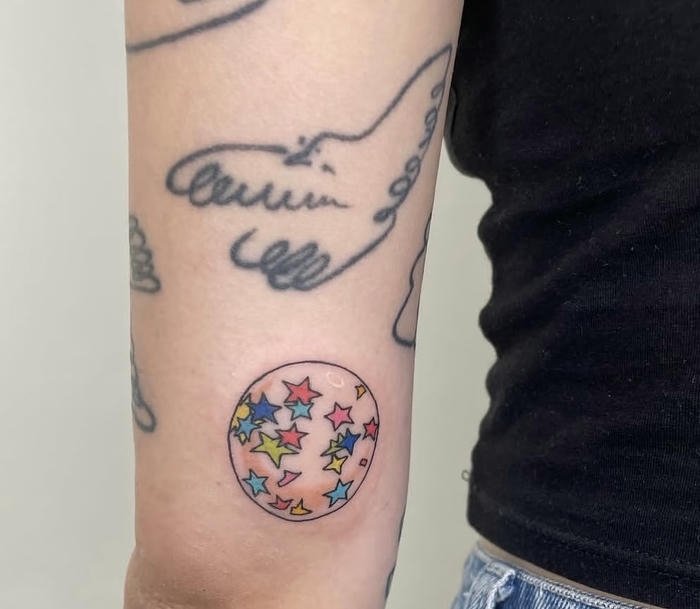 hình xăm sao nhiều màu sắc hình xăm sao nhiều màu sắc