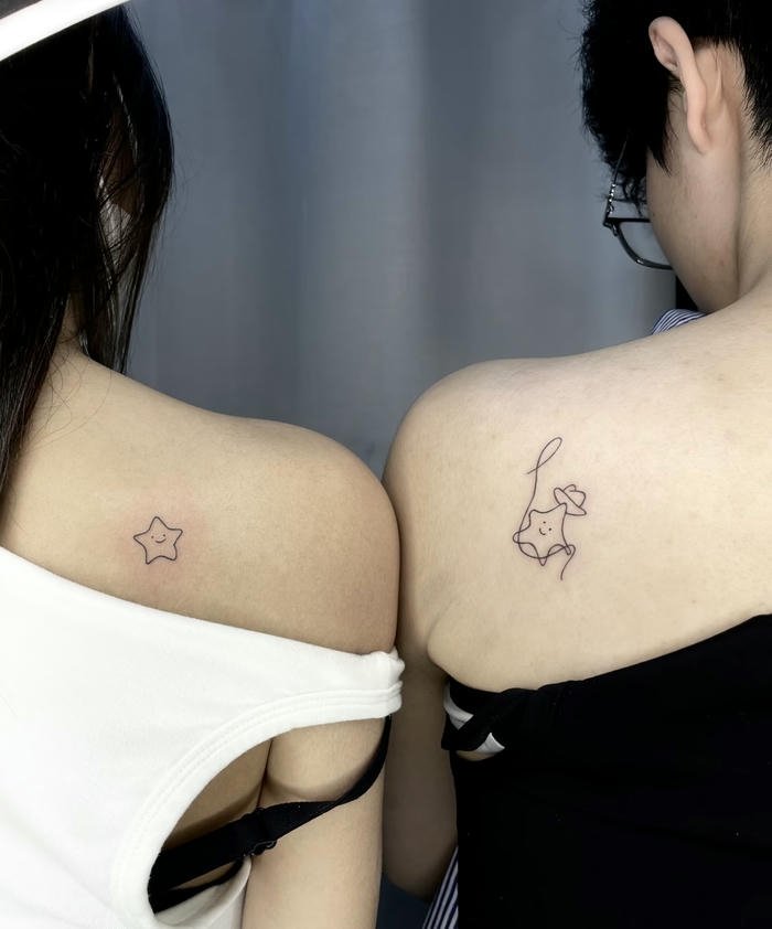 hình xăm sao ở sau vai hình xăm sao ở sau vai