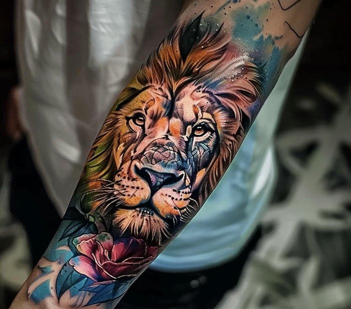hình xăm sư tử nam mạnh mẽ hình xăm sư tử nam mạnh mẽ