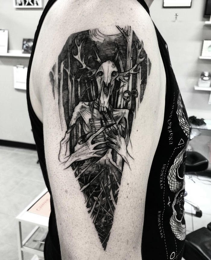 hình xăm thần thoại nam đậm chất nghệ thuật