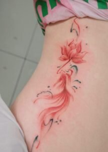 mẫu xăm cá chép cho nữ