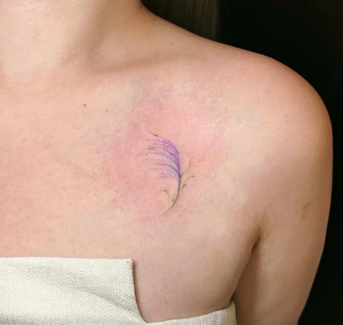 những hình ảnh xăm cây cỏ phong cách tối giản