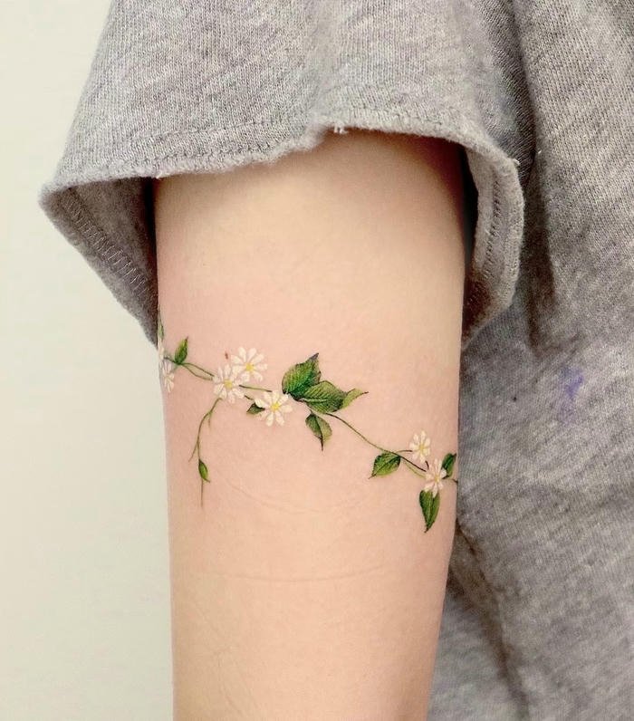 những hình xăm cây cỏ đơn giản tinh tế