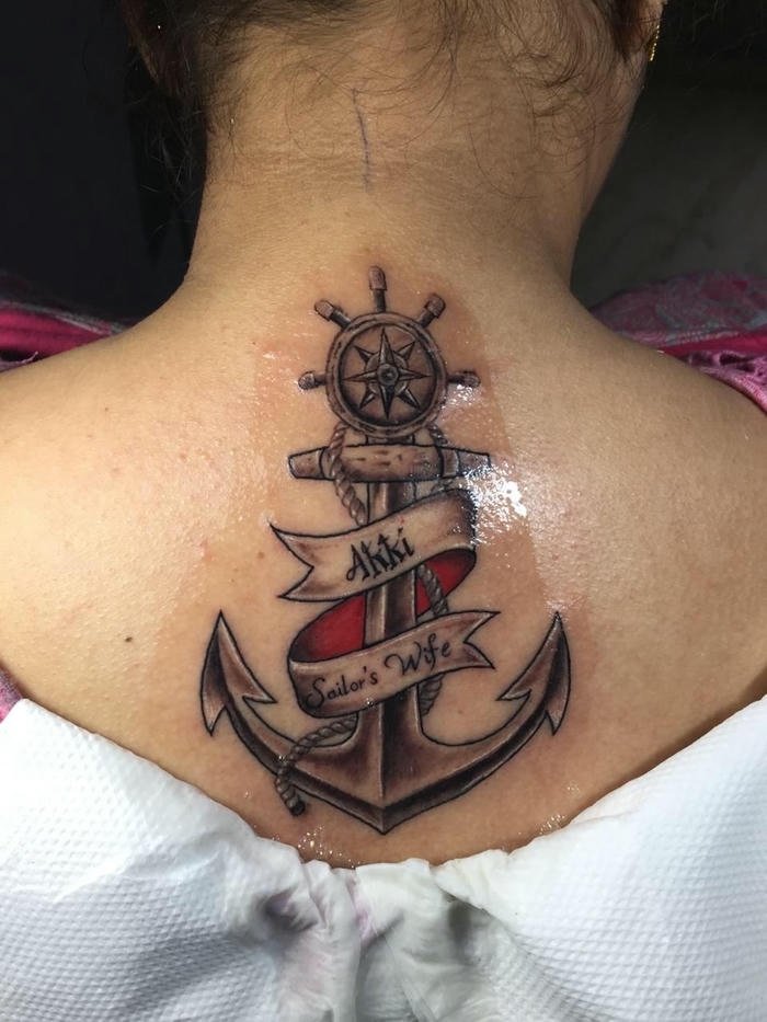 những hình xăm mỏ neo đẹp