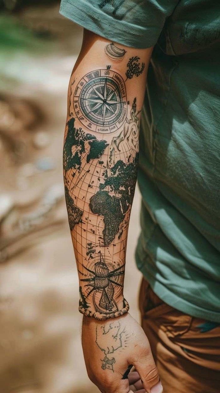 tattoo bản đồ độc quyền nam