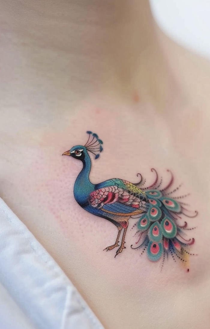 tattoo chim công mini nữ tattoo chim công mini nữ