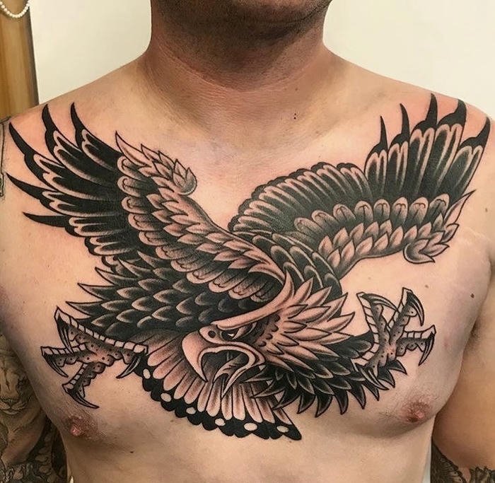 tattoo đại bàng nam mang phong thái tự do tattoo đại bàng nam mang phong thái tự do