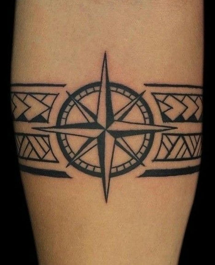 tattoo la bàn nam hiện đại