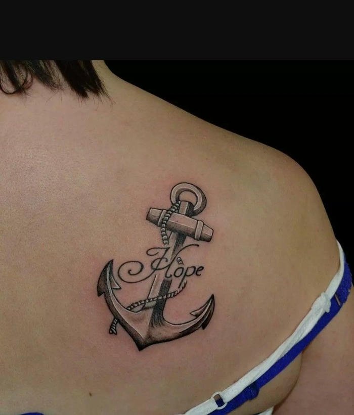 tattoo mỏ neo đẹp nữ