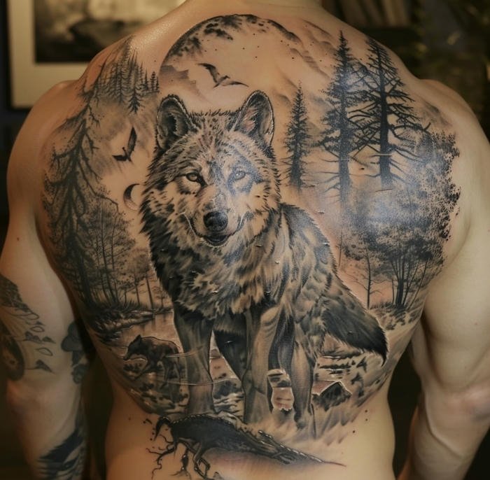 tattoo sói nam đậm chất nam tính tattoo sói nam đậm chất nam tính