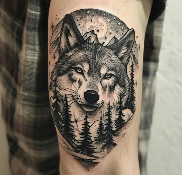 tattoo sói nam mang phong thái lạnh lùng tattoo sói nam mang phong thái lạnh lùng