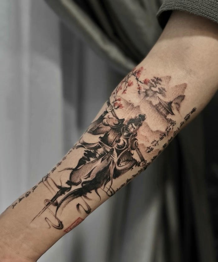 tattoo thần thoại nam mang phong thái cổ đại