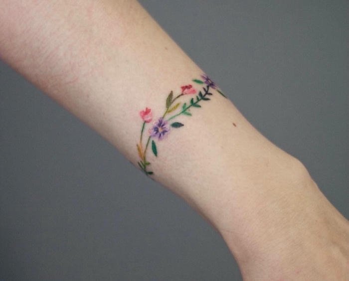 tattoo vòng tay đẹp nữ