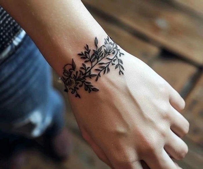 tattoo vòng tay thiết kế đẹp nữ