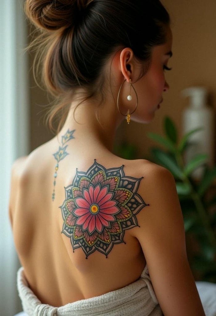 xăm hình mandala cổ điển